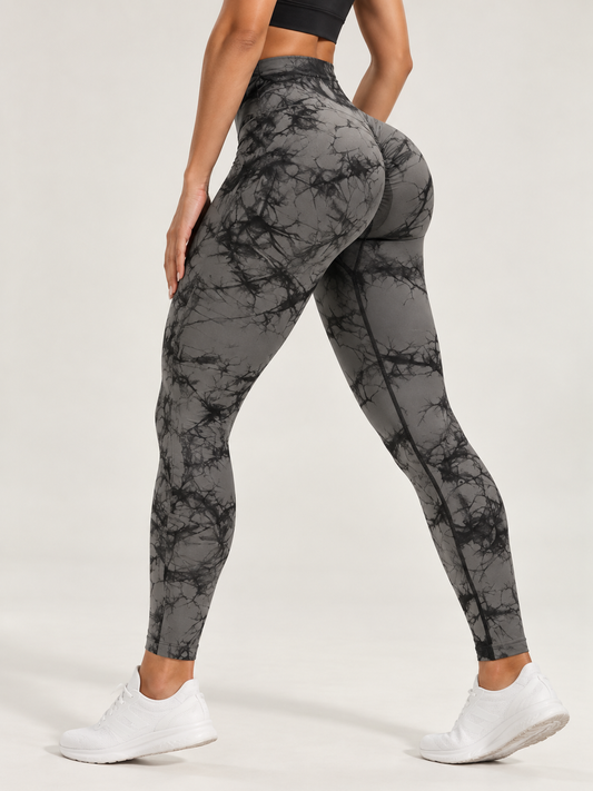 TIE-DYE SCRUNCH BUM LEGGINGS