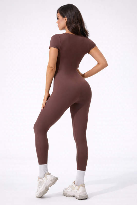 Short Sleeve Sculpt Jumpsuit