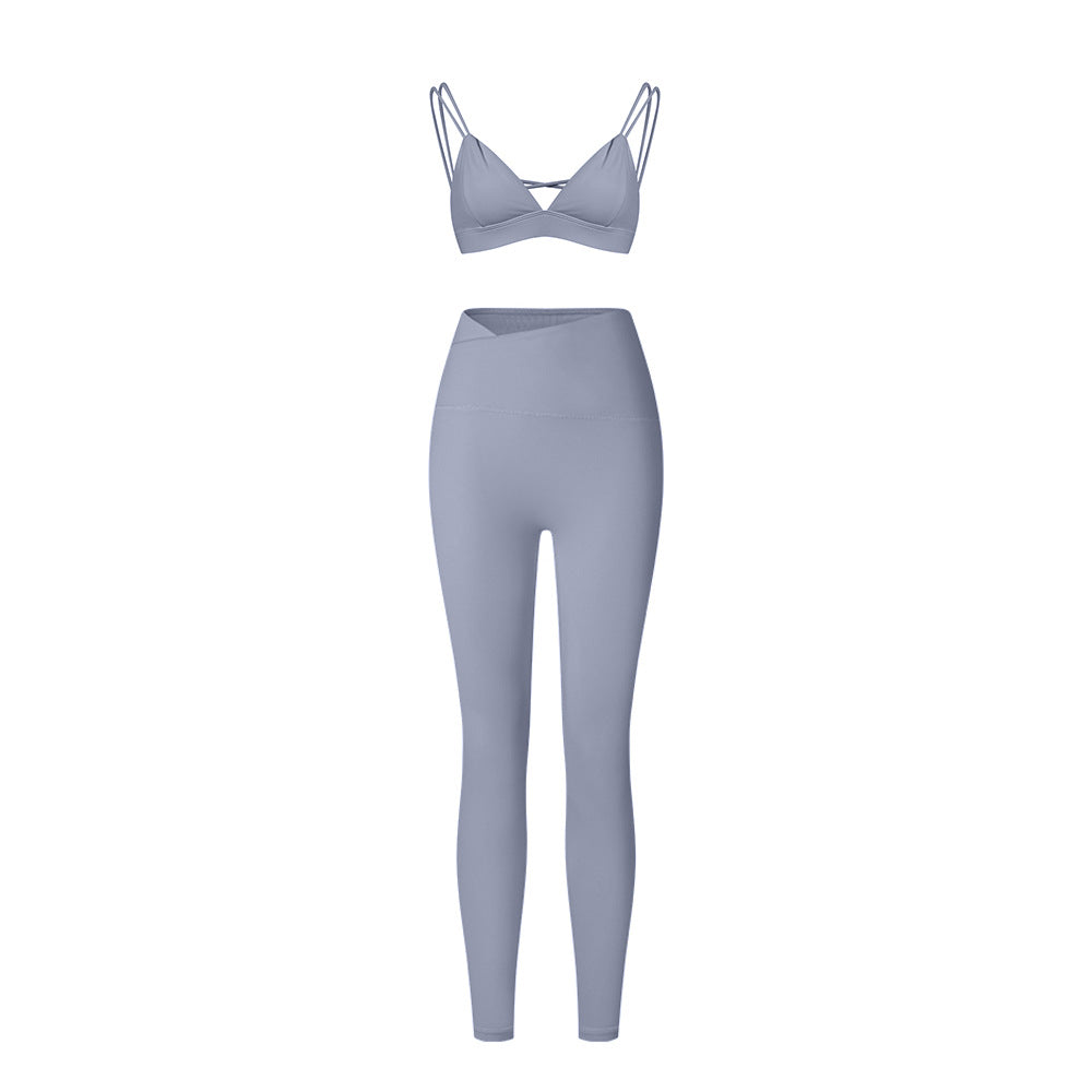 Élan High-Waisted Flared Leggings & Sports Bra Set