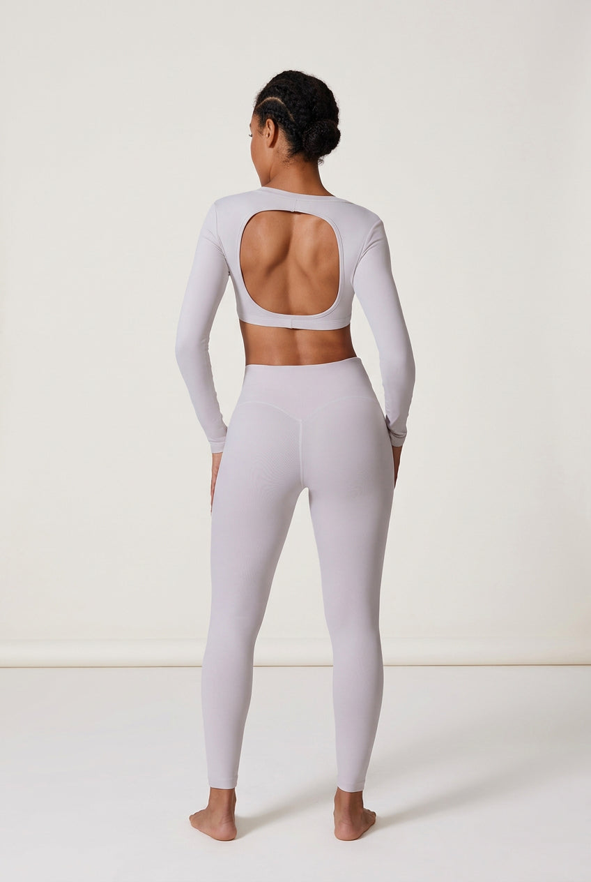 Élan High-Waisted Flared Leggings & Sports Bra Set