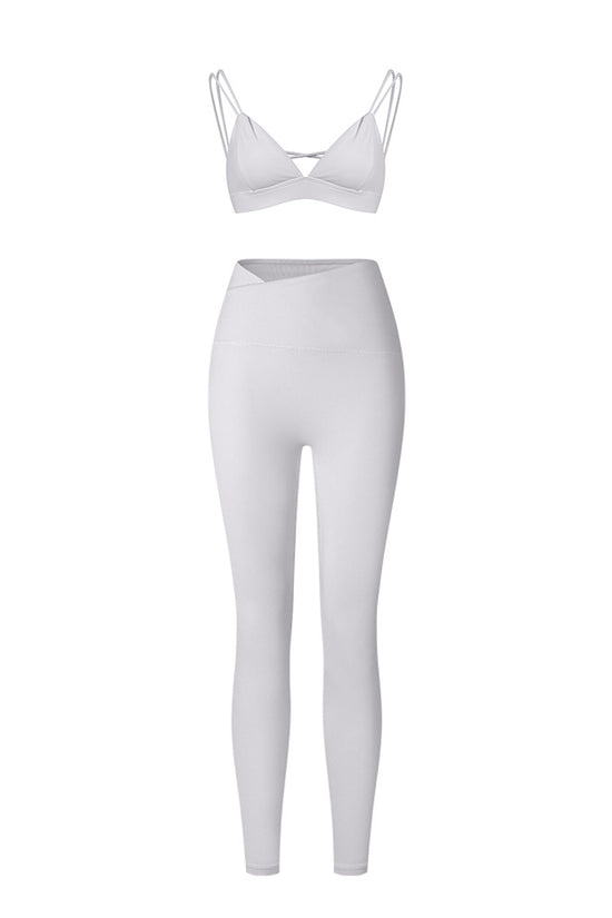Élan High-Waisted Flared Leggings & Sports Bra Set