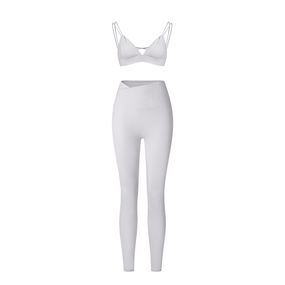 Élan High-Waisted Flared Leggings & Sports Bra Set