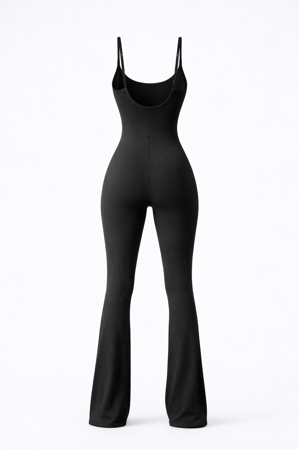 SCULPT FLARE STRAP JUMPSUIT