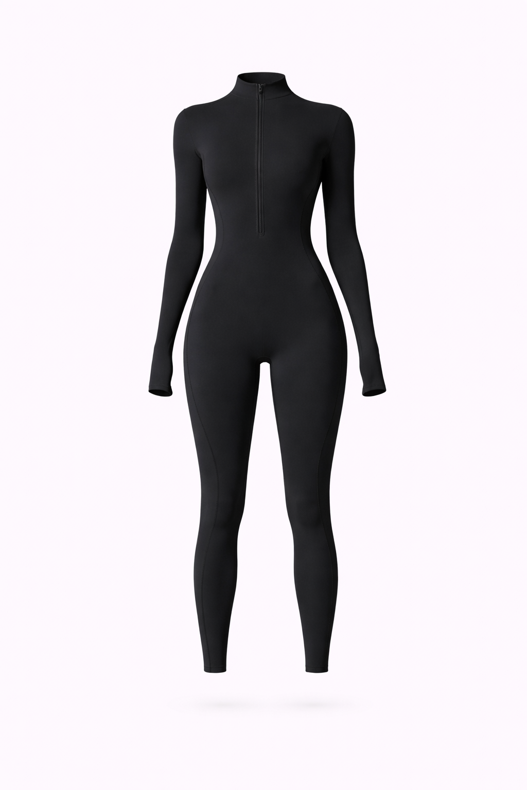 Sculpt Zip Long Sleeve Jumpsuit