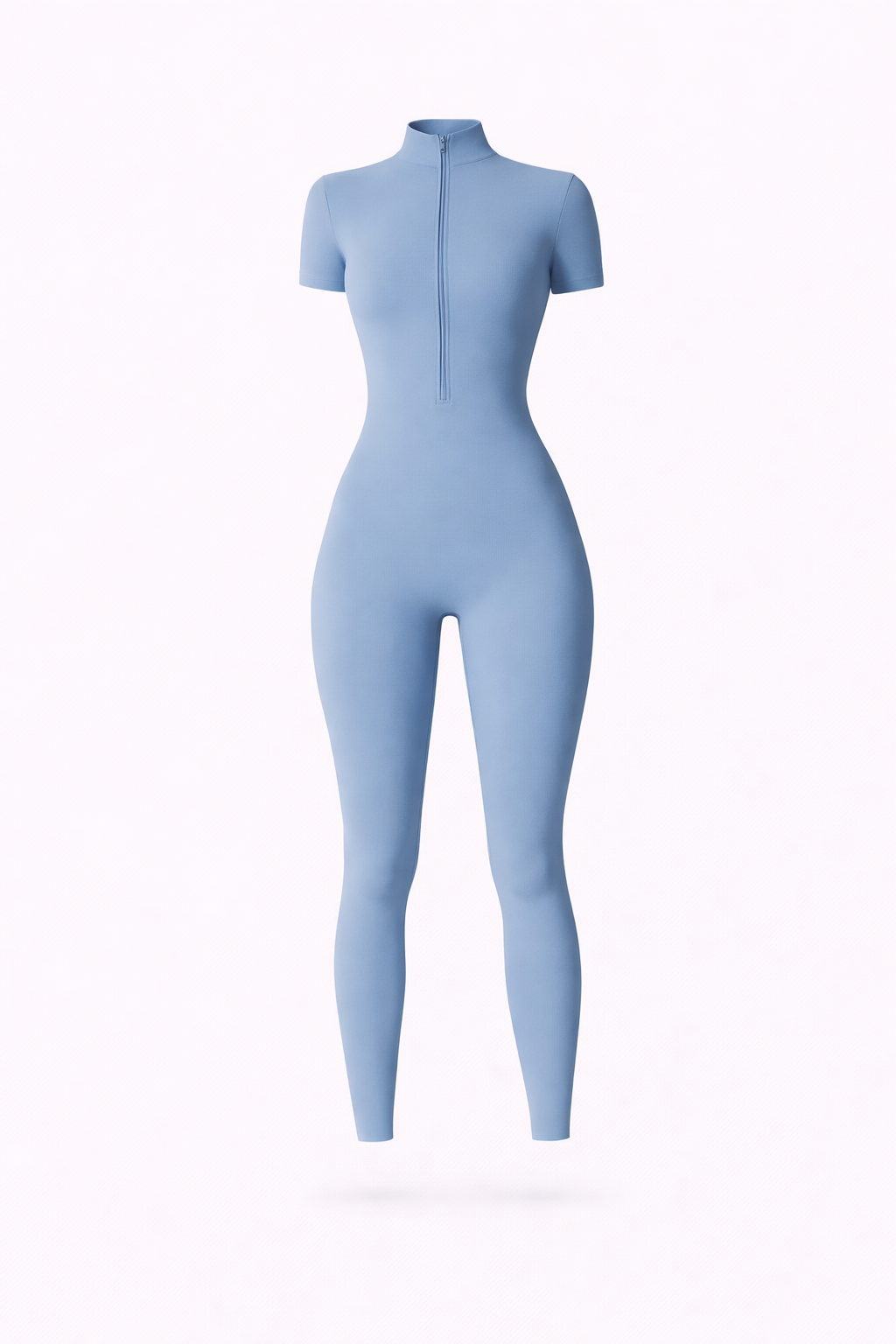 Control ZIp Short Sleeve Jumpsuit