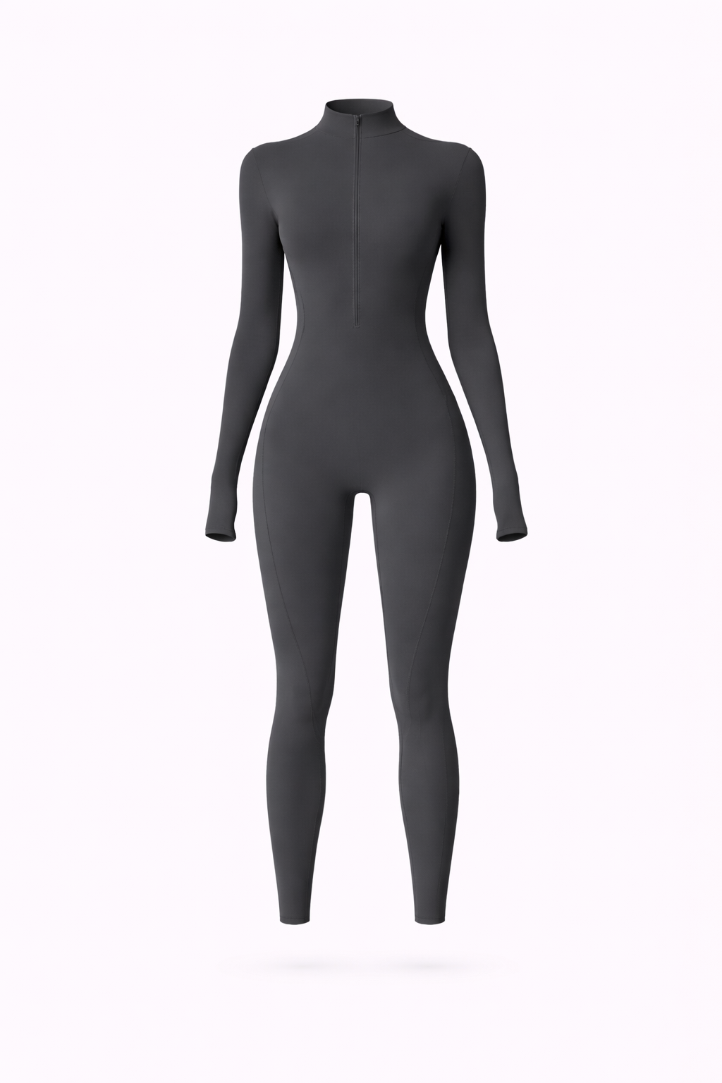 Sculpt Zip Long Sleeve Jumpsuit