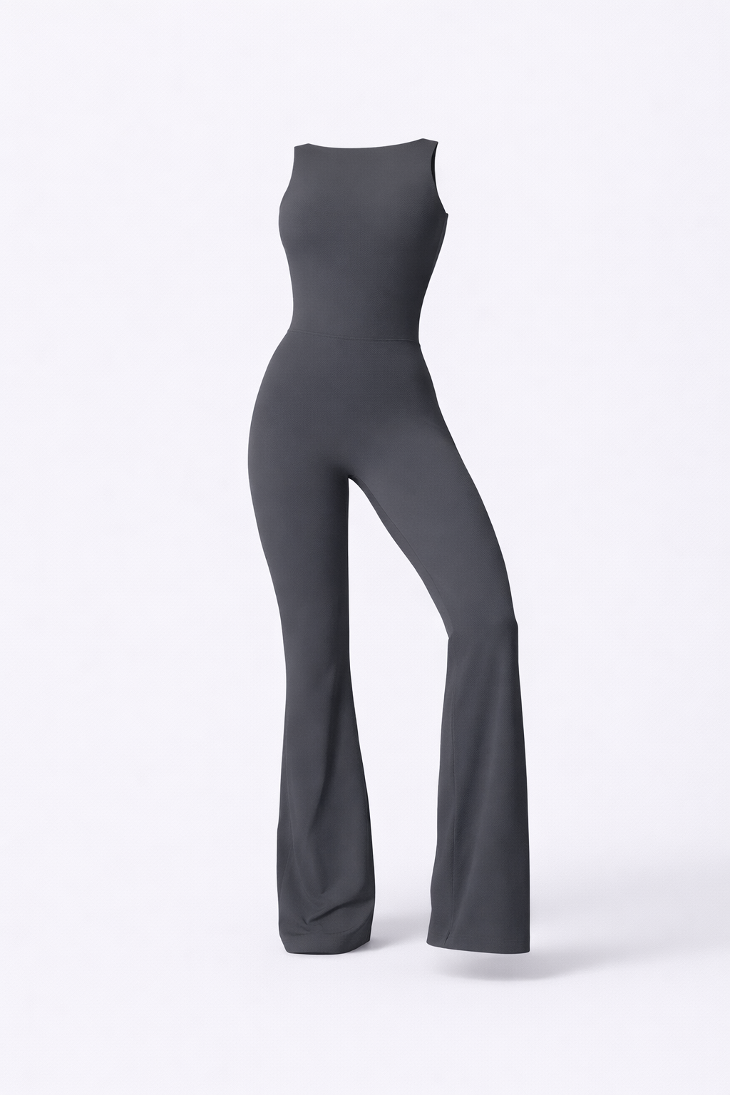 SCULPT OPEN-BACK FLARE JUMPSUIT