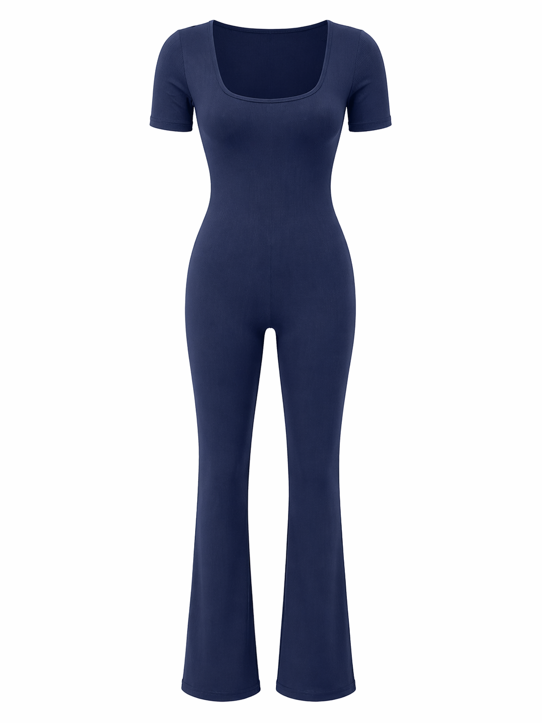 OPEN-BACK FLARE JUMPSUIT