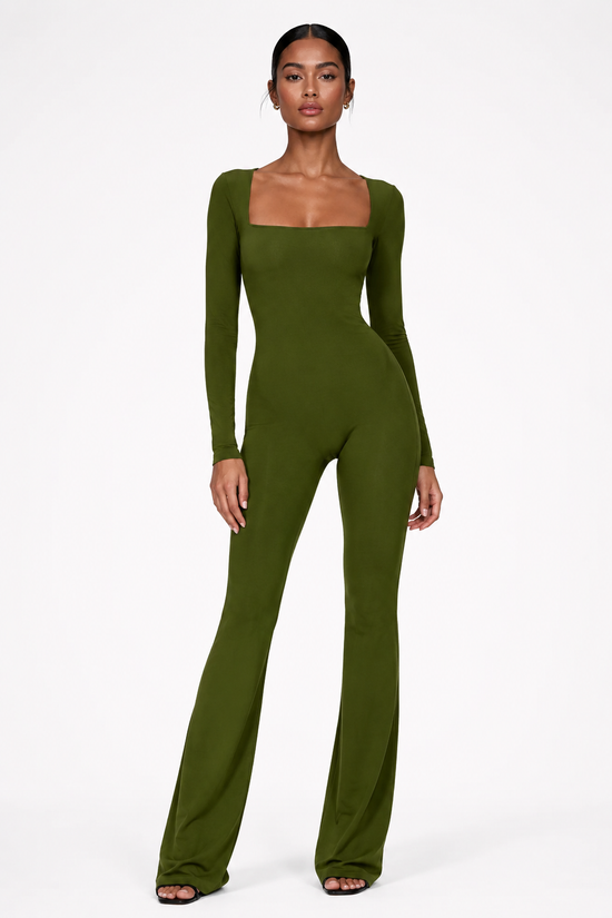 Contour Flare Unitard Jumpsuit