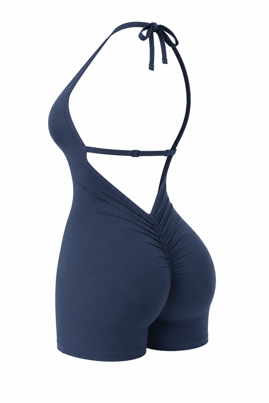 OPEN-BACK SCULPT ROMPER