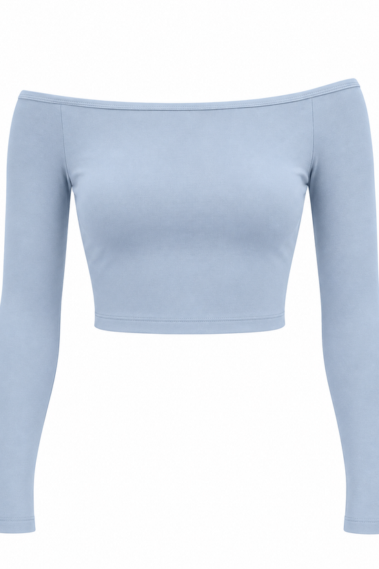 Off the Shoulder Long Sleeve Top