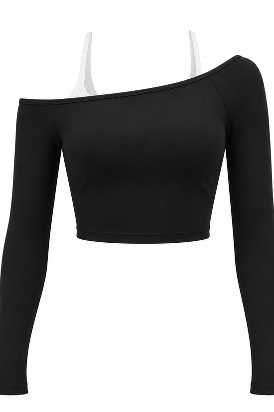 Off the Shoulder Long Sleeve Top