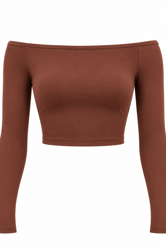 Off the Shoulder Long Sleeve Top