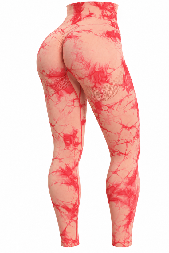 TIE-DYE SCRUNCH BUM LEGGINGS