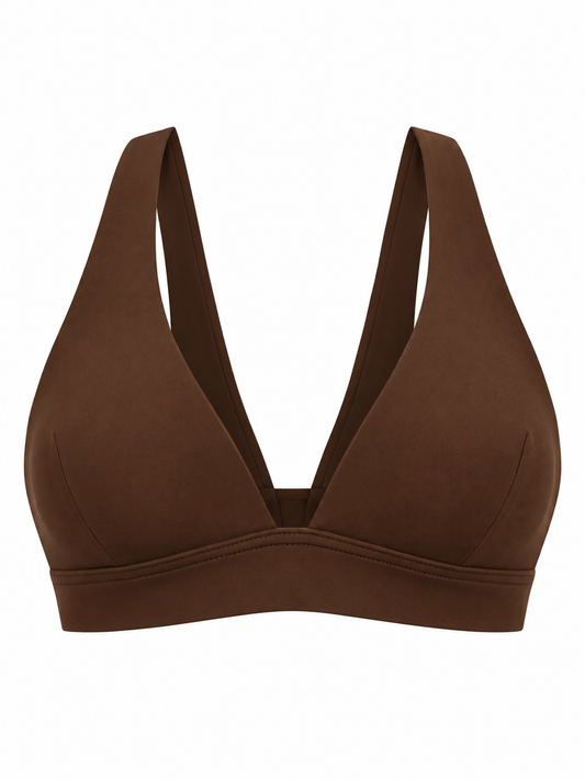 Veyla Deep V Cross-Back Sports Bra