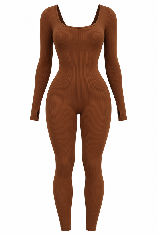 Élan Sculpting Long Sleeve Seamless Jumpsuit