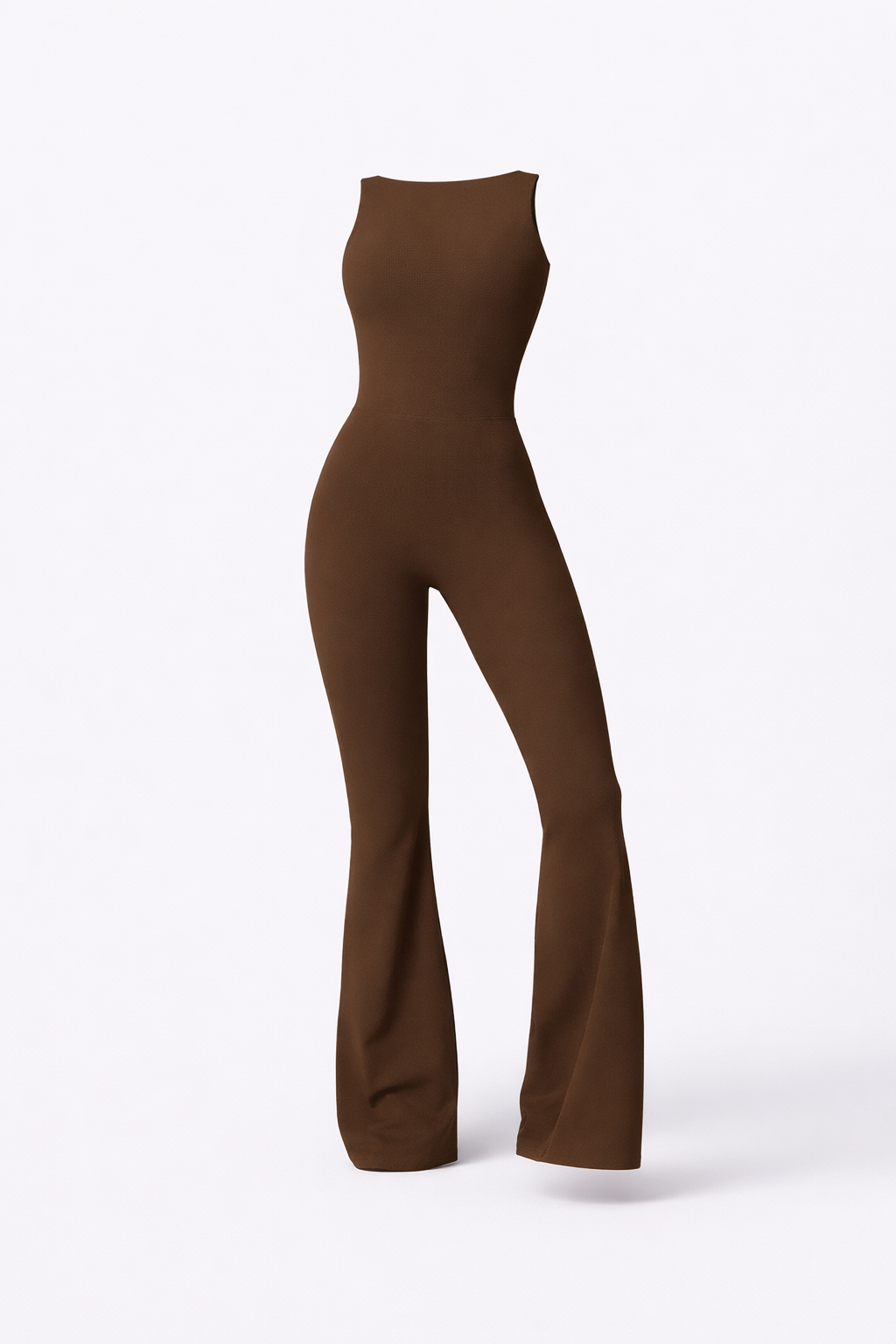 SCULPT OPEN-BACK FLARE JUMPSUIT