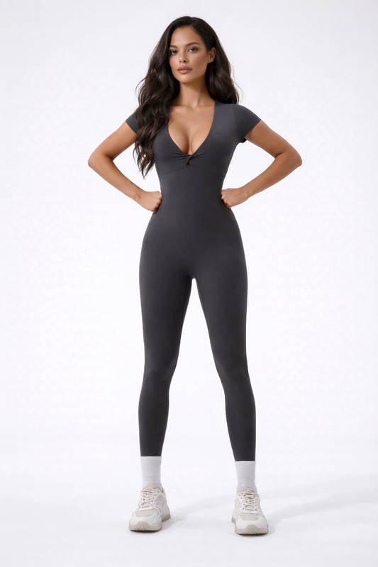 Short Sleeve Sculpt Jumpsuit
