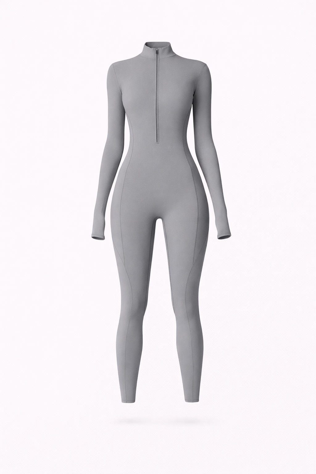 Sculpt Zip Long Sleeve Jumpsuit