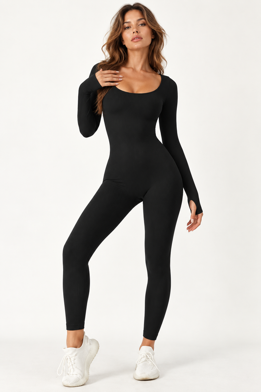 Élan Sculpting Long Sleeve Seamless Jumpsuit