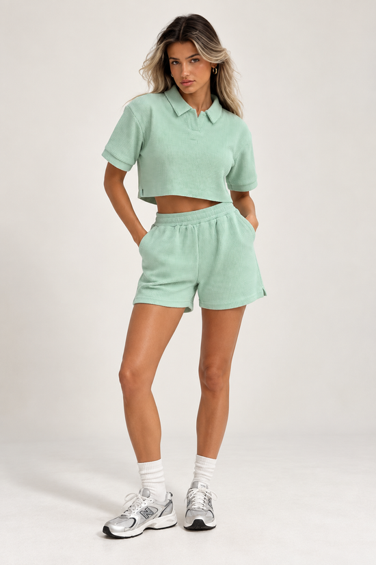 Luma Waffle Polo Short Set