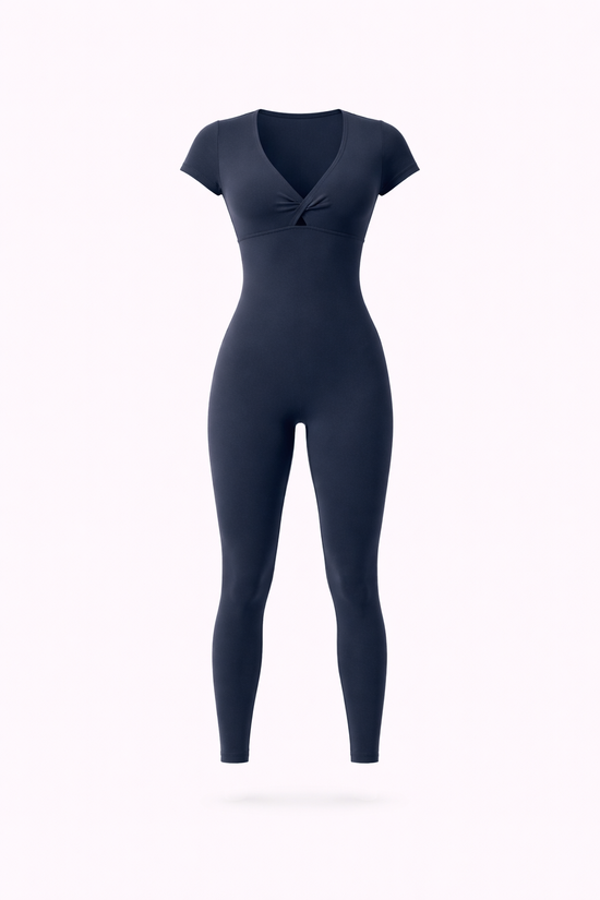 Sculpt Zip Long Sleeve Jumpsuit