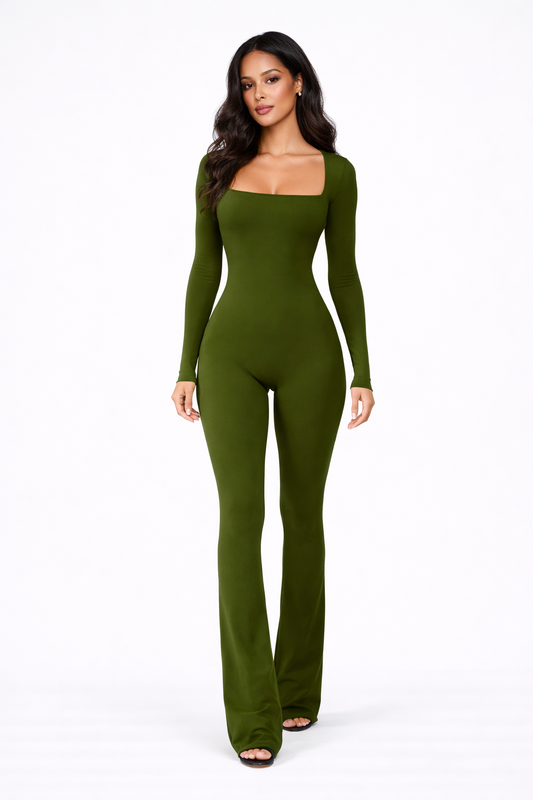 Contour Flare Unitard Jumpsuit