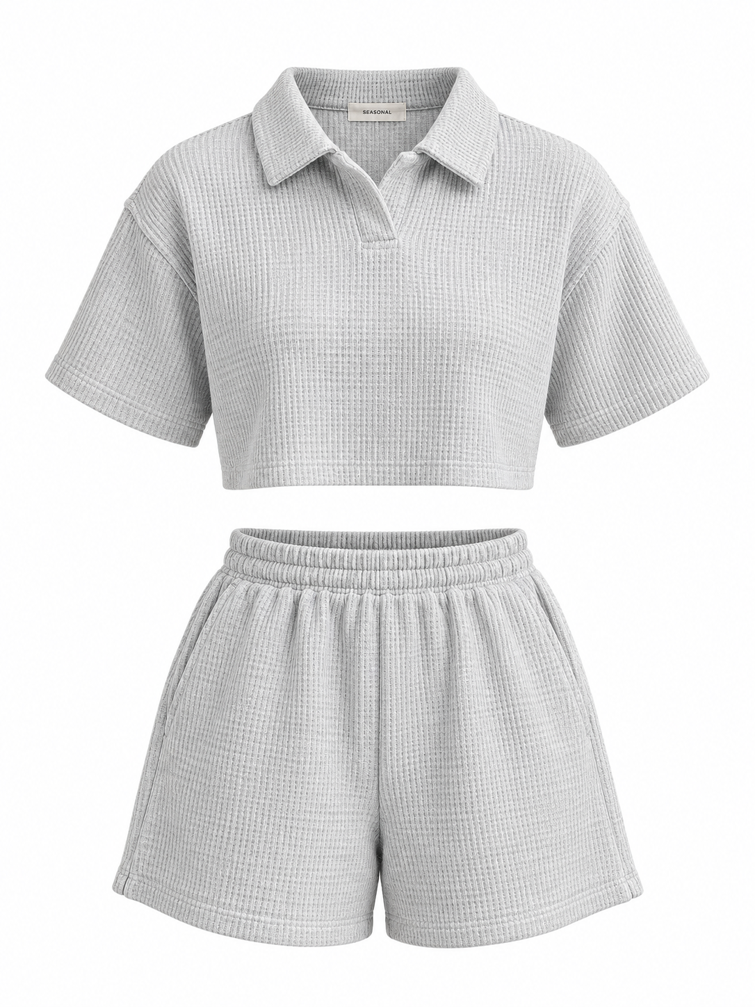 Luma Waffle Polo Short Set