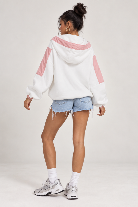 Oria Colourblock Half-Zip Hoodie