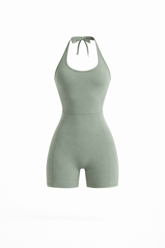 SCULPT HALTER SHORT UNITARD