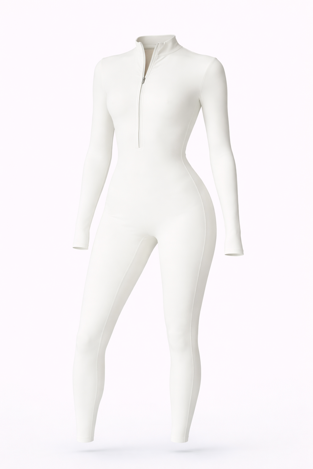 Sculpt Zip Long Sleeve Jumpsuit