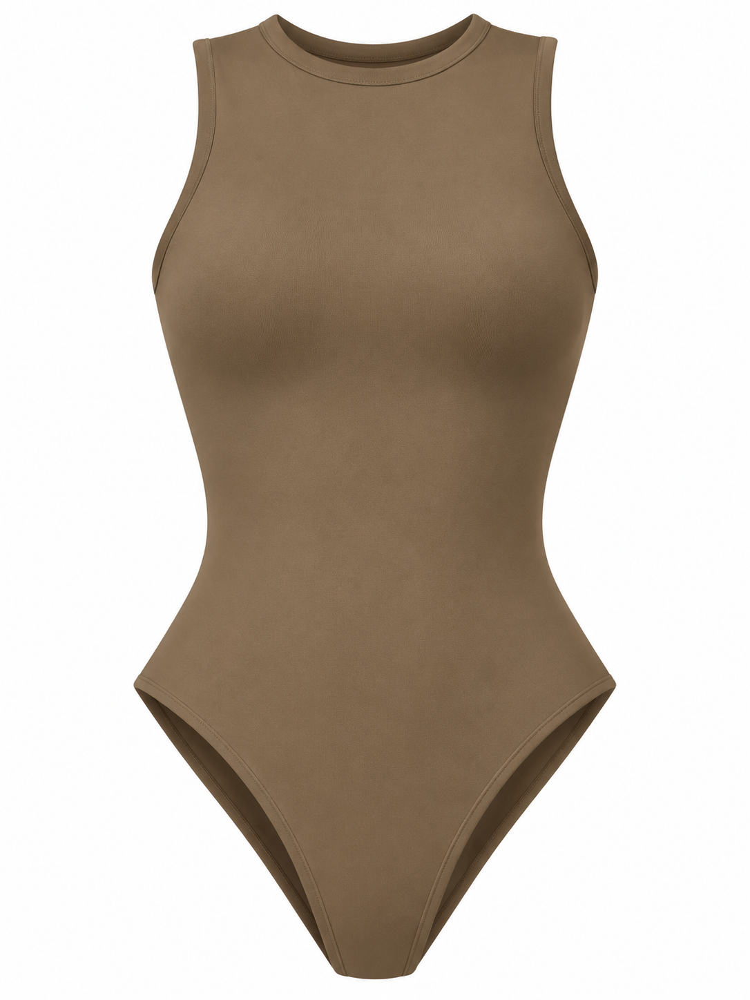 Sola High-Neck Sleeveless Thong Bodysuit