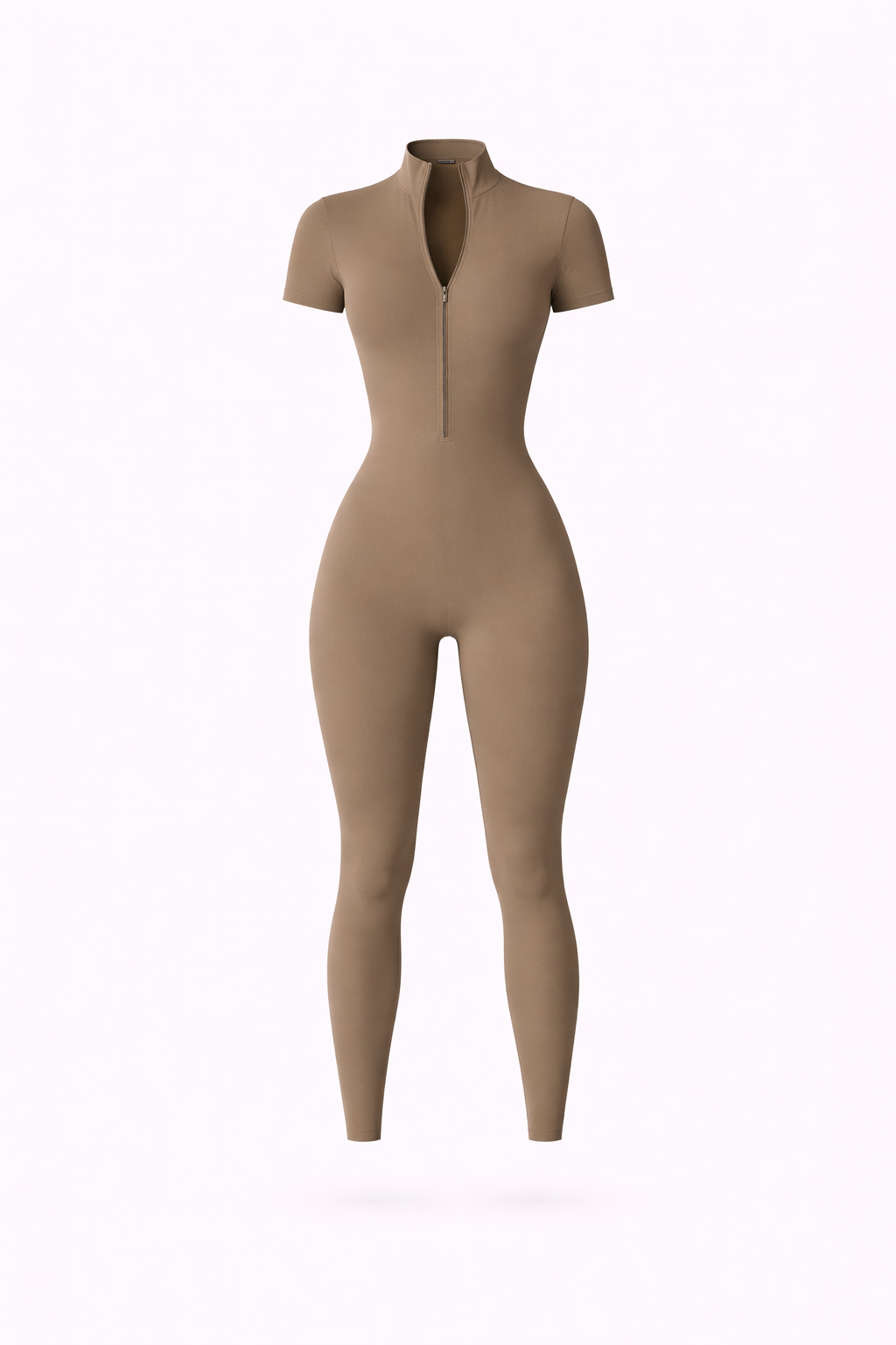 Control ZIp Short Sleeve Jumpsuit
