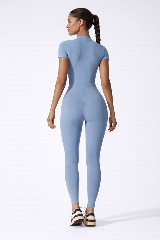 Control ZIp Short Sleeve Jumpsuit